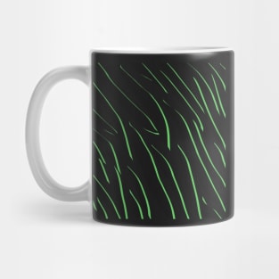 Green Zebra Stripe Mug